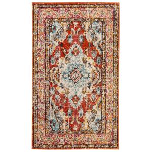 Tapis Orange et bleu clair 155 X 231 cm