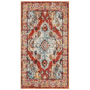 Tapis Orange / Light Blue 61 X 91 cm