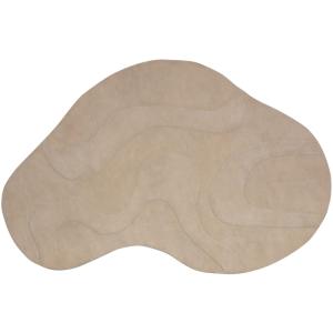 Tapis organique en polyester crème