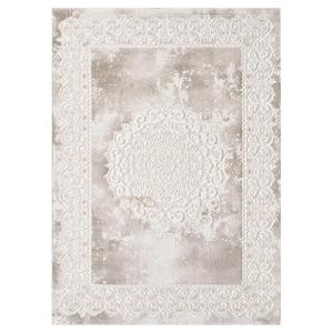 Tapis oriental motif ethnique, idéal pour un chambre, beige…