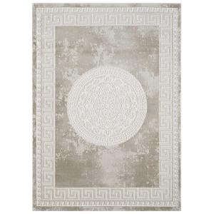 Tapis oriental motif ethnique, idéal pour un salon, gris 16…