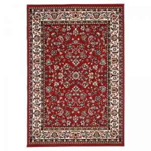 Tapis oriental motif ethnique, idéal pour une chambre, roug…