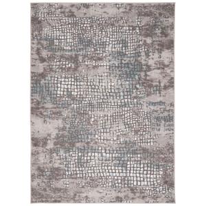 Tapis oriental style vintage bleu argent 140x200 cm