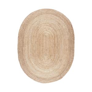 Tapis ovale en jute naturelle 135 x 190