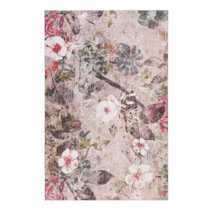 Tapis plat motif floral coloré bohème 160x230
