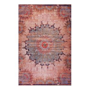 Tapis plat motif oriental vintage multicolore 70x120