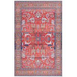 Tapis Poil de polyester Rouge / Bleu 183 X 274 cm