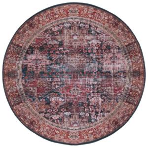 Tapis Poil de polyester Rouge / Vert 122 X 122 cm