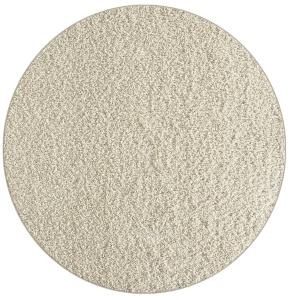 Tapis poil long lavable antidérapant, crème, 120 cm rond