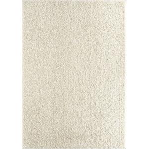 Tapis poil long lavable antidérapant, crème, 80 x 150 cm