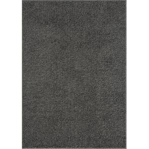 Tapis poil long salon doux, anthracite, 160 x 230 cm