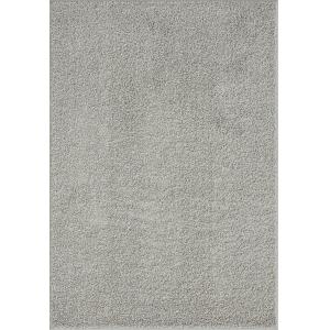 Tapis poil long salon doux uni, gris, 200 x 290 cm