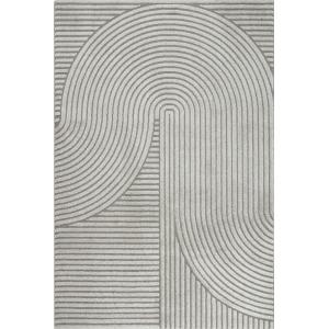 Tapis poils courts arches scandinaves, gris, 200 x 290 cm