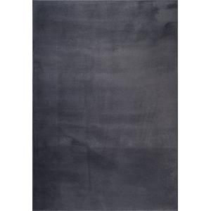 Tapis poils courts en peau synthétique uni, anthracite, 120…