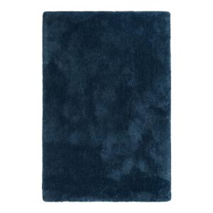 Tapis poils longs bleu pétrole doux 230x160
