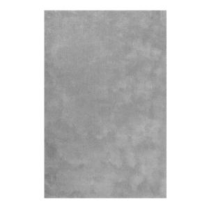 Tapis poils longs douces microfibre gris argent 130x190