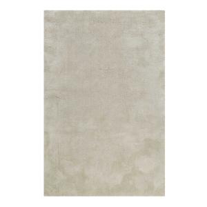 Tapis poils longs douces microfibre gris beige 200x290