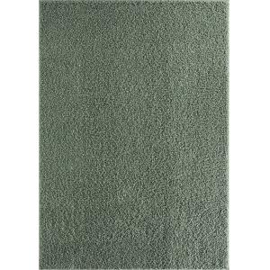 Tapis poils longs doux uni salon, vert, 160 x 230 cm