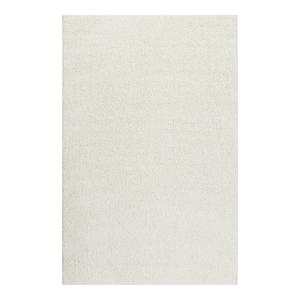 Tapis poils longs effet bouclette blanc crème 120x170