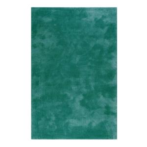 Tapis poils longs tufté doux vert émeraude 130x190