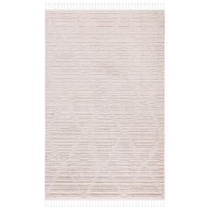 Tapis polyester beige 91 x 152 cm