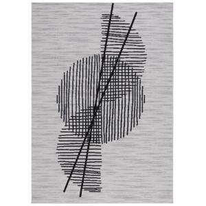 Tapis Polyester Grey / Black 91 X 152 cm