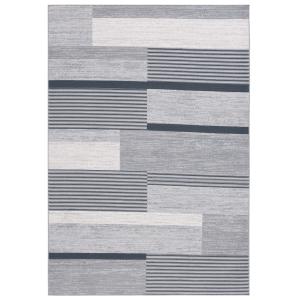 Tapis Polyester Grey / Black Ivory 122 X 183 cm