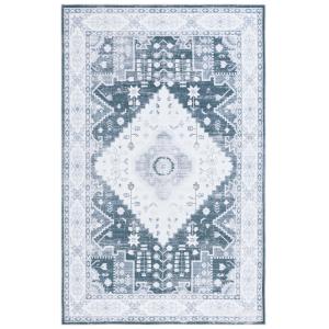 Tapis Polyester Grey Green / Ivory 122 X 183 cm