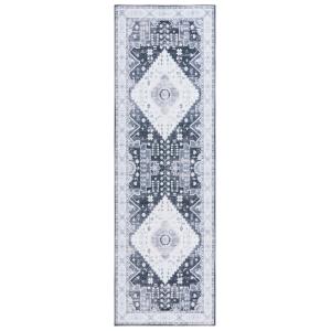 Tapis Polyester Grey Green / Ivory 76 X 244 cm