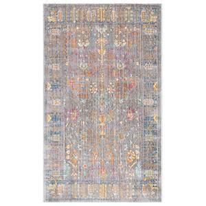 Tapis Polyester Gris 122 X 183 cm