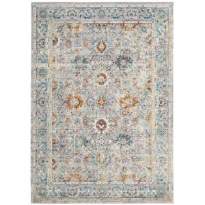 Tapis Polyester Gris/Multicolore 150 X 245