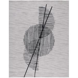 Tapis Polyester Gris/Noir 240 X 305 cm