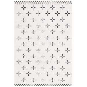Tapis Polyester Ivory / Black 235 X 305 cm