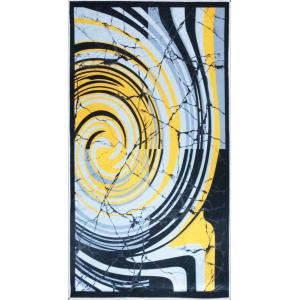 Tapis polyester jaune 120 x 180 cm