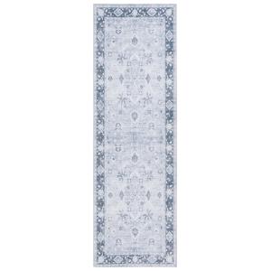 Tapis Polyester Light Grey / Grey Green 76 X 244 cm