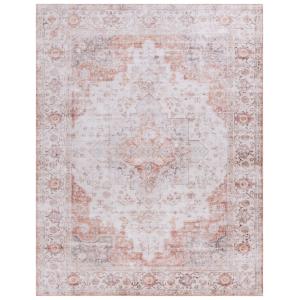 Tapis Polyester Light Grey / Rust 244 X 305 cm