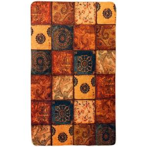 Tapis  polyester marron 80 x 150 cm