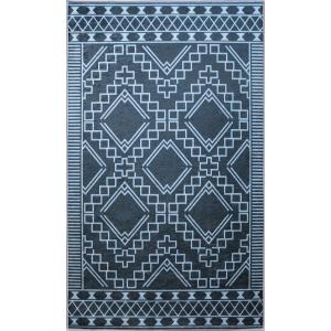 Tapis polyester noir 120 x 180 cm