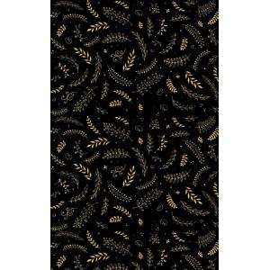 Tapis polyester noir 70 x 140 cm