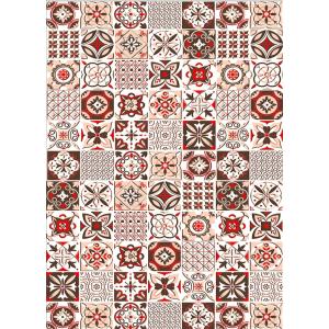 Tapis polyester orange 50 x 80 cm