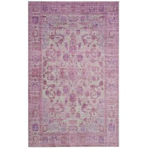 Tapis Polyester Rose/Multicolore 120 X 180