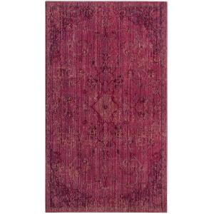 Tapis Polyester Rouge/Rouge 90 X 150
