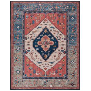Tapis Polyester Rust / Blue 244 X 305 cm