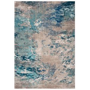 Tapis Polypropylène Bleu/Beige 122 X 183 cm