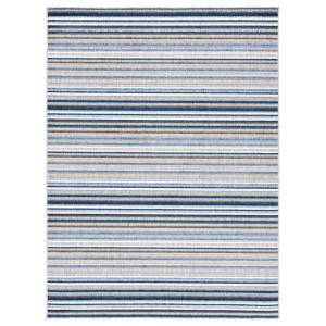 Tapis polypropylène gris/bleu 160 x 229 cm