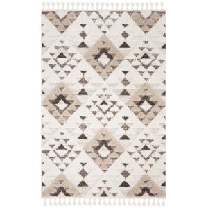 Tapis Polypropylène Neutre/Marron 61 X 91 cm
