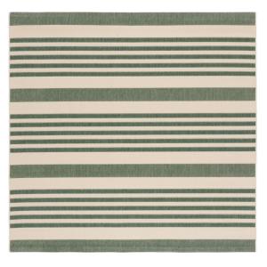 Tapis Polypropylène Noir/Neutre 122 X 122 cm