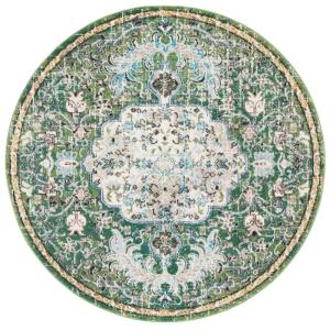 Tapis Polypropylène Vert/Turquoise 152 X 152 cm