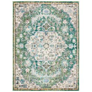 Tapis Polypropylène Vert/Turquoise 244 X 305 cm