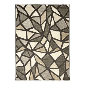 Tapis pour intérieur-extérieur gris et brun 160x230